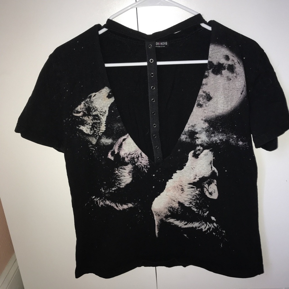 Fashion Nova low cut shirt